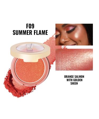 Oulac Rouge Powder Blush - Vegan & Durable Schimmer | F09 Summer Flame - 4.8g - Buy Online on GoSupps.com