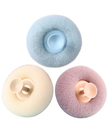 Balacoo 3pcs Sponge Scrubber Bath Accessories for Women Shower Accessories Bath Stuff Back Loofah Loofahs for Shower Bath Loofah Shower Loofah Bath Ball Puffs Japanese-Style Plastic Miss