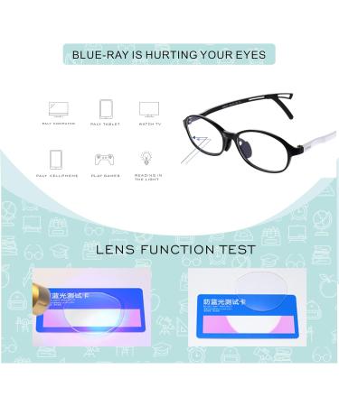 Blue Light Blocking Glasses for Kids - 2 Pack Anti Eyestrain Gaming & Reading Glasses (Ages 3-12) - Black & Purple - Buy Online on GoSupps.com