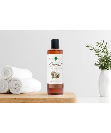 Coconut Massage Oil - Relaxing Body Oil with Jojoba Sweet Almond & Vitamin E for Skincare - 250ml Natural Therapy - Buy Online on GoSupps.com