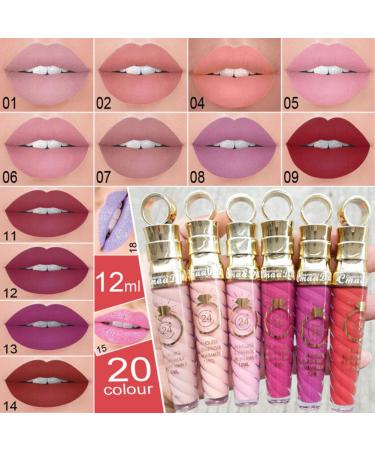 Allbesta Matte Liquid Lipstick | Waterproof Long-lasting Lipgloss - International Shipping Available (12 ml Shade 4) - Buy Online on GoSupps.com