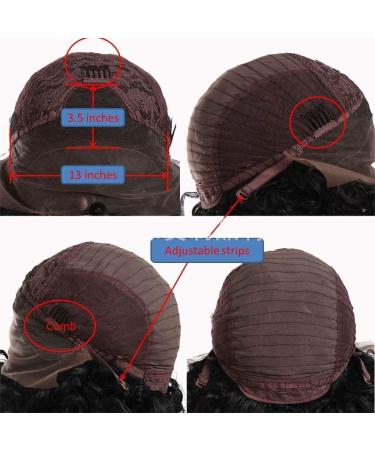 Brazilian Remy Natural Wavy Short Bob Lace Front Hair Wigs for Black Women - Glueless Lace Wig with Baby Hair - Buy Online on GoSupps.com