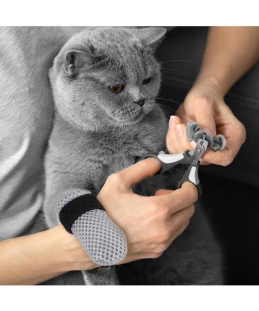 POPETPOP Breathable Cat Shoes Cat Boots 4Pcs shoes for cats cat nails caps cat claw covers Paw Covers Protectors Cat Paw Covers 10X9X0.5CM Grey - Buy Online on GoSupps.com