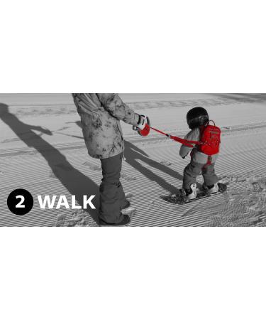 MDXONE Kids Snowboard Ski Harness Trainer | Retractable Leash & Seat Harness Red - Buy Online on GoSupps.com