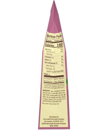 Ghirardelli Dark and Raspberry Squares Stand Up Bag 5.32 Ounce by Ghirardelli - Buy Online on GoSupps.com