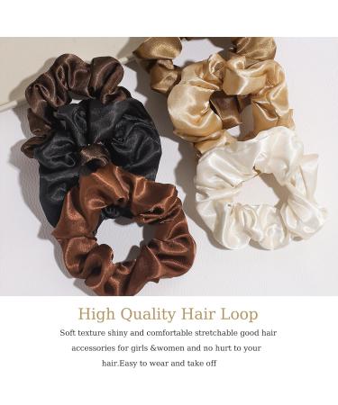 Yunshengmy Scrunchies for Women Premium Velvet Scrunchy for Hair Solid Color Elastic Thick Bands Stylish Scrunchie for Teens Scrunchies for Girls Ponytail Holders - Buy Online on GoSupps.com