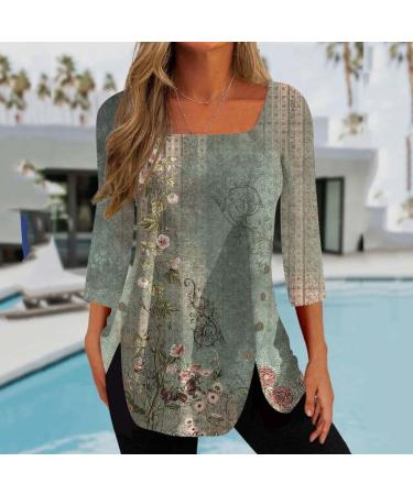 TsaChick Women's Sweatshirt: Side Button Top, Long Sleeve Square Neck Shirt, Black Hoodie Army Green, Solid Fitted, Sizes S-XXL | WYB47 - Buy Online on GoSupps.com