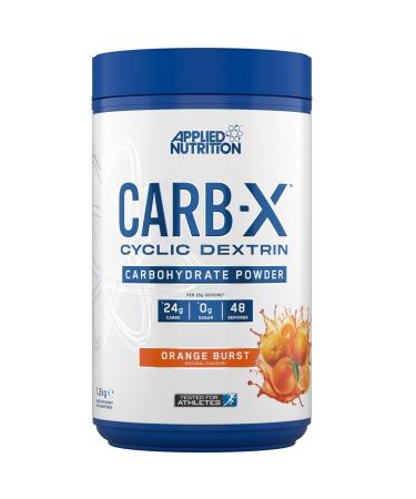 Applied Nutrition Carb X Glucides de Dextrine Cyclique en Poudre Hautement Ramifi s Poudre Intra et Post-Entra nement V gans sans Gluten sans Sucre 48 Portions (1.2kg Orange Burst) Orange Burst 1.2kg
