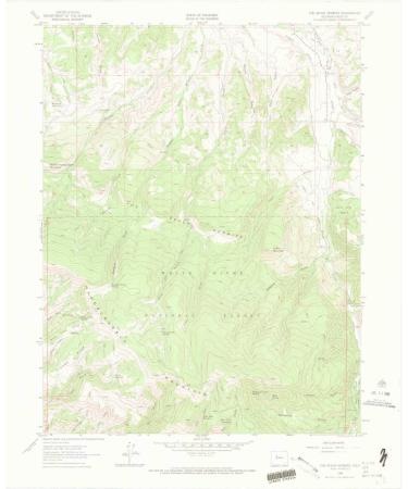 YellowMaps The Seven Hermits CO topo map, 1:24000 Scale, 7.5 X 7.5 Minute, Historical, 1962, Updated 1969, 27.3 x 22.1 in Regular Paper