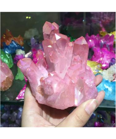 Natural Crystal Rough Crystal Cluster 260-320g Rare Beautiful Rose Flame Quartz Crystal Cluster Specimen - Buy Online on GoSupps.com