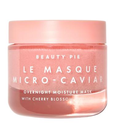 Beauty Pie Le Masque Micro-Caviar Overnight Moisture Mask | Omega-9 Micro-Bubble Oil-in-Serum Treatment & Soothing Cherry Blossom + Saffron Mask for Dry Dull Skin