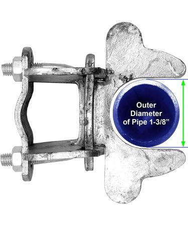 Kennel Gate Latch for Dog Kennels - 1-3/8 Frame - Dog Kennel Panel Frame - Buy Online on GoSupps.com