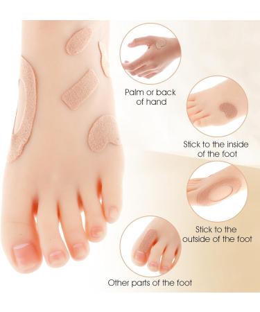 132Pcs Moleskin Pads for Feet Adhesive Blister Prevention Pad Waterproof Flannel Blister Tape Anti-Wear Heel Patch Bandages for Outdoor Long Trips Hiking Mountaineering (12 Sheets 11 Shapes) - Buy Online on GoSupps.com