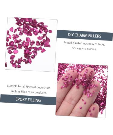 HAKIDZEL 1 Glass Chip Bulk Epoxy Resin Colored Glass Epoxy Resin Filler Glass Charms Filling Vintage Bottle Punk Accessories Epoxy Filler Charms Chunky Flakes Small Nail Irregular 0.5X0.3cm Rosy - Buy Online on GoSupps.com