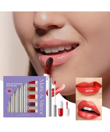 Siuwddee Tinted Lip Gloss 10 Piece Tinted Lipstick Set Long Lasting & Smudge Resistant Makeup Set for Women and Girls for Daily Use & Special Occasions - Buy Online on GoSupps.com