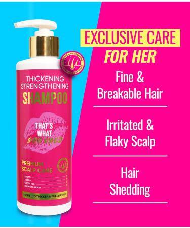 That s What She Used Hair Thickening Shampoo | K-Beauty Scalp Enhancer with Biotin Amino Acids & Caffeine | Paraben & Silicone Free | 13 fl oz - Buy Online on GoSupps.com