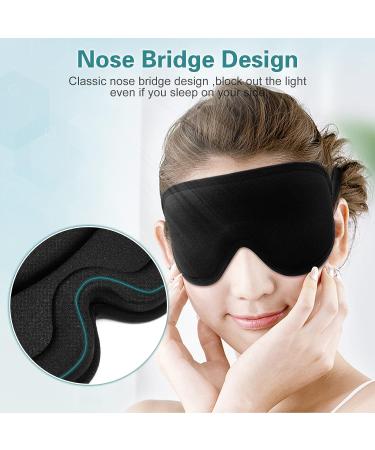 Luxury Sleep Mask - 100% Light Blocking 3D Contoured Eye Mask for Men and Women - Buy Online on GoSupps.com