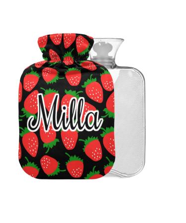 1L Customizable Hot Water Bottle with Cover for Pain Relief Headache Neck and Shoulders BPA Free 1L 01#