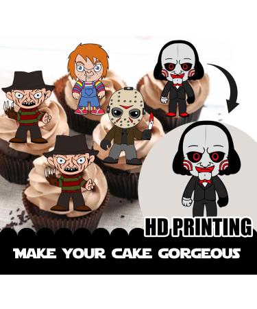 S-Cp-0020 Ice Cream Fruit Dessert Cupcake Topper Colorful Glitter Happy Birthday Sensory Pop Game Theme Decor Supplies Baby Shower Boys Girls Birthday Party Decorations - Buy Online on GoSupps.com