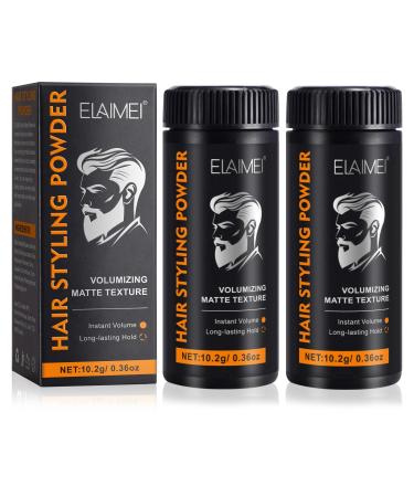 Poudre Coiffante Homme 2PCS - Poudre Texturisante Cheveux Texture Mate Tenue Longue Dur e Cr er un Effet Volumineux Pr sentation d'un Style Parfait 2 PACK