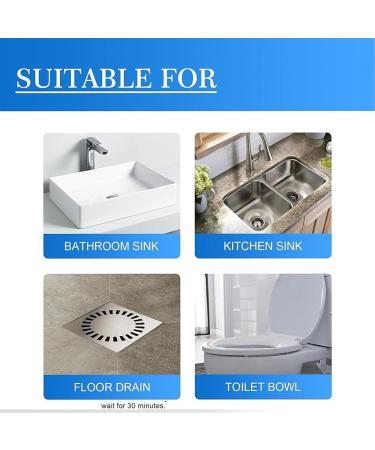 Yugou Drain Cleaner Foaming Drain Cleaner Foam Drain Cleaner Quickly Clean Sewers Powerful Sink and Drain Cleaner Foam (5pcs) - Buy Online on GoSupps.com