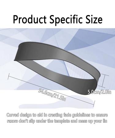 LONGHAO Silicone Haircut Band Cutout Shaving Stencil Curved Silicone Hair Cutting Tape Haircut Band Shaving Stencil for DIY Home Haircuts for Shaving Neckline Trimming - Buy Online on GoSupps.com