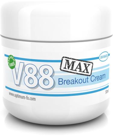 V88 MAX Breakout Cream DOUBLE STRENGTH with Salicylic Acid for Spots Blackheads Blemishes and Problem Skin Suitable and Safe for those Prone to Acne - Paraben and Cruelty FREE - 50 grams - Buy Online on GoSupps.com