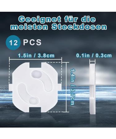 Shop PHAVESAS Child Locking Sockets - 12 Pack Safe Socket Fuses for Babies & Kids - Buy Online on GoSupps.com