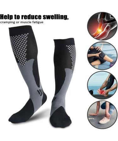 Minasa Compression Stockings for Pain-Free Legs & Feet | Winter Compression Socks for Men & Women | Ideal for Sports Cycling & Fitness - L/XL Black - Buy Online on GoSupps.com