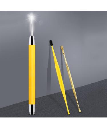Staright 3PCS Ear Wax Removal Tools with Light & Storage Case Portable Ear Spoon Earpick cleaning Kit for Kids & Adults Ear Care Set 3pcs Black - Buy Online on GoSupps.com