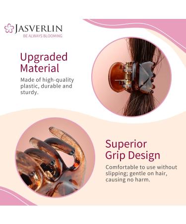 JASVERLIN 50 Pcs Dark Brown Small Mini Hair Claw Clips for Fine Thin Hair - Cute Grip Hair Accessories for Women and Girls - Buy Online on GoSupps.com