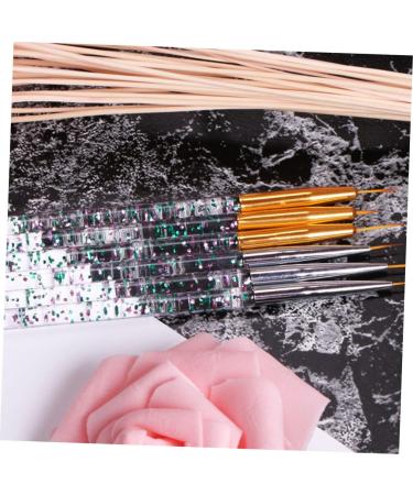 1 Set Nail Brush Seal Manicure Painting Pen Gel De Cejas Transparente Manicure Nail Pen Brush Lotus Tealight Candle Holder Nail Carving Nail Gel Plastic Sequins Portable - Buy Online on GoSupps.com