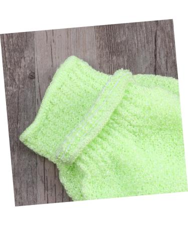 HAPINARY Exfoliate Glove Pair Exfoliating Bath Gloves Nylon Shower Gloves Body Scrub Exfoliator Bath Towel Take a Bath Exfoliating Mitts medium Green - Buy Online on GoSupps.com