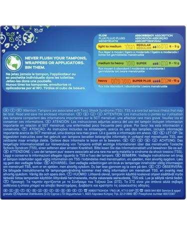 Cardboard Applicator Bundle with Tampax Blue Box 40 Tampons Bundle (2 Packs of 20) | Leak Protection | Super Absorbent | Fragrance-Free | with Oerich Mini Nail Files - Buy Online on GoSupps.com