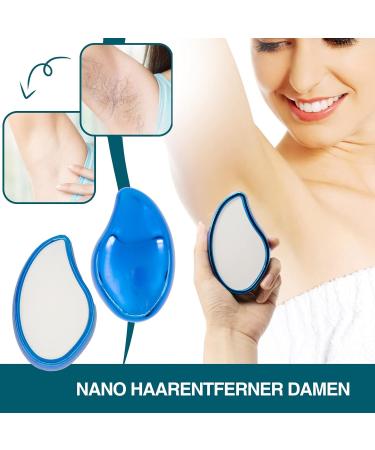 Nano Hair Remover | Crystal Hair Eraser for Silky Smooth Skin | Gentle Hair Removal without Shaving | Magic Eraser Marineblau for Women - Buy Online on GoSupps.com