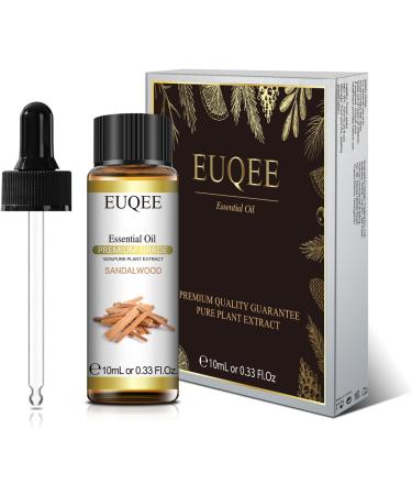 EUQEE Sandalwood Essential Oil 10ml - Pure Natural Oil for Aromatherapy Diffusers and Home Relaxation - 10.00 ml (Pack of 1) - Buy Online on GoSupps.com