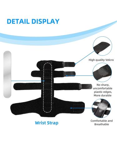 Fanwer 2 Finger Splint - Adjustable Length Brace for Two Finger Support | Knuckle Straightening Immobilizer for Trigger Finger, Arthritis, Mallet Finger, Sprains, Tendonitis - Buy Online on GoSupps.com