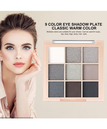 Eyeshadow Makeup Palette | 9 Color Eye Shadow Pallete - Shimmer Make Up Palette Eyeshadow Makeup Pallete for Women and Girls Aezon 7184 Eyeshadow-03 Dark Smoked Plate  - Buy Online on GoSupps.com