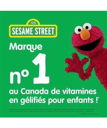 Sesame Street Brilliant Omega-3 Kids Gummy with DHA by Webber Naturals 120 Gummies For Children Age 3 and Up - Buy Online on GoSupps.com
