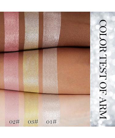 Erinde White Silver Face Highlighter Palette - Shimmer Glitter Powder for Face & Body | Natural Illuminator with Long-Lasting, Lightweight Formula - 01 Diamond White - Buy Online on GoSupps.com