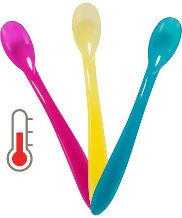 Dentistar Heat Sensor Baby Spoon Set - 6 BPA-Free Feeding Utensils for Baby Porridge - Safe Baby Cutlery from 6 Months - Made in Germany - Buy Online on GoSupps.com