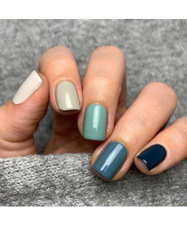 Vishine 4Pcs Gel Nail Polish - Grey Green Beige Aquamarine Color Soak Off UV LED Nail Gel Polish Nail Art Starter Manicure Salon DIY at Home 8ml 4 Colour-C016 - Buy Online on GoSupps.com