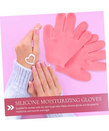 Ipetboom 2 Pairs Moisturizing Gloves Lotion Mittens Sleep Gloves for Dry Hand Gloves for Sleeping Moisturizing Hand Gloves Dry Hand Gloves Full Foot Cover Silica Gel Pink Soft Miss - Buy Online on GoSupps.com