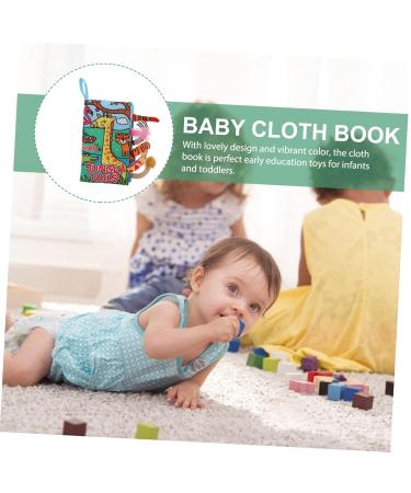 Buy Iwowhero Animal-Design Tail Towel Book - Washable Sensory & Gripping Toys for Babies | 22x12cm Educational Fabric Book - Buy Online on GoSupps.com