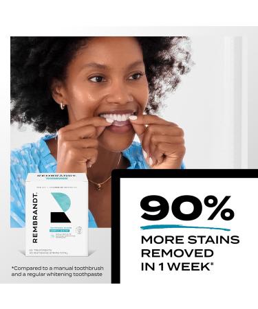 Rembrandt Teeth Whitening Strips Deeply White Enamel-Safe 40 Whitening Strips (20 Treatments) 1 Count (Pack of 20) - Buy Online on GoSupps.com