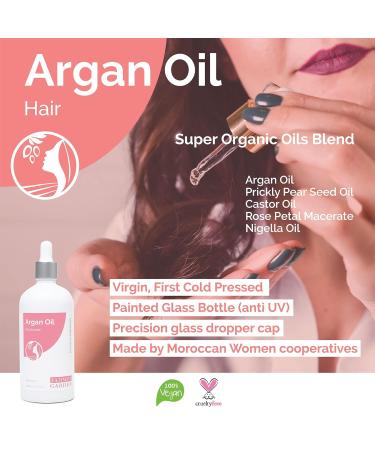 Fatima's Garden Hair Serum - Argan & Vitamin E Hair Repair | 100ml | Shop Internationally - Buy Online on GoSupps.com