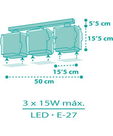 Buy Dalber 3-Light Mermaids Ceiling Lamp for Children's Room - E27 | International Shipping - Buy Online on GoSupps.com