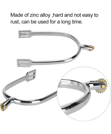 Haowecib Horse Training Boot Spores - Zinclegation with Rotatable Copper Wheel for Competition Entertainment - Buy Online on GoSupps.com