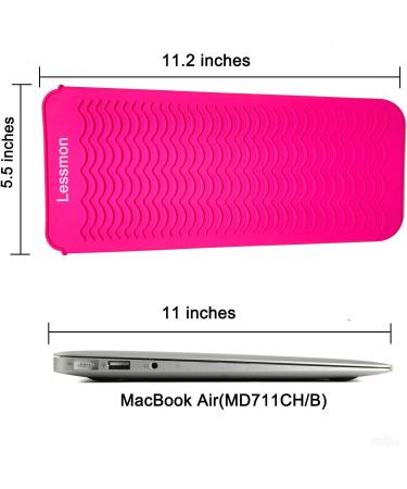 2 Pack Heat Resistant Silicone Mat Pouches for Hair Tools - Pink & Black - Buy Online on GoSupps.com