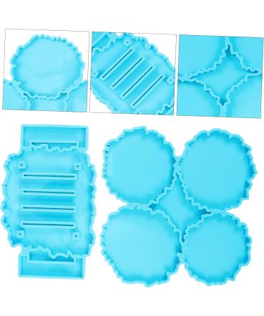 STOBOK 1 Coaster Mold Resin Moulds Resin Casting Molds Resin Silicone Molds Soap Dish Molds for Chocolate Molds for Resin Epoxy Mold Silicone Mould Chocolate Mould Fudge Silica Gel Agate - Buy Online on GoSupps.com